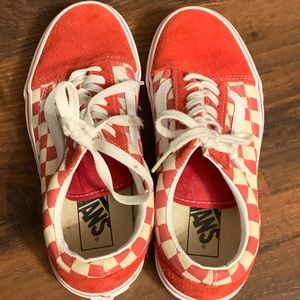 CHECKERBOARD RED VANS